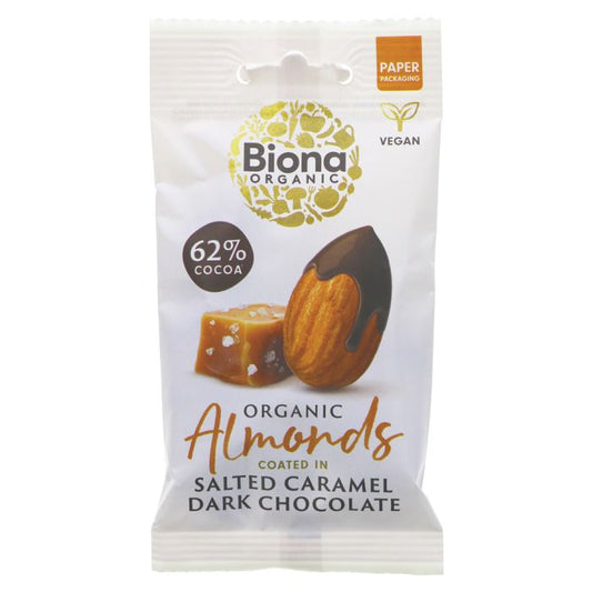 Biona Organic Salted Caramel Almonds 30g