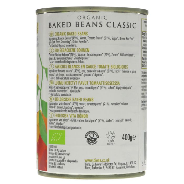 Biona Baked Beans 400g