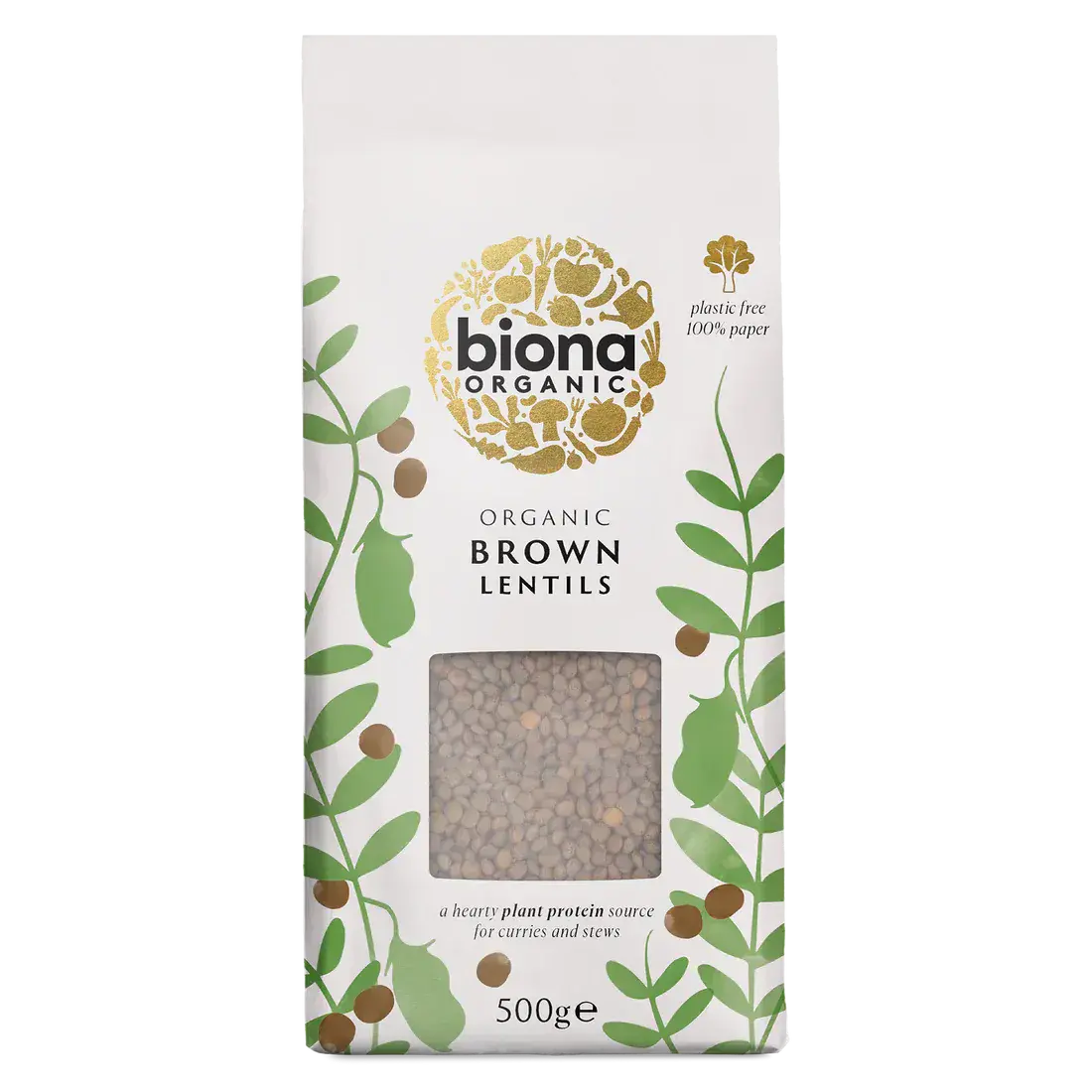 Biona Organic Brown Lentils 500g