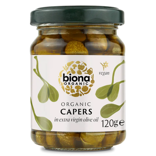 Biona Organic Capers in Extra Virgin Olive Oil