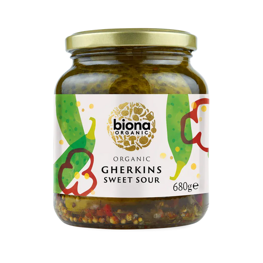 Biona Organic Gherkins Sweet & Sour