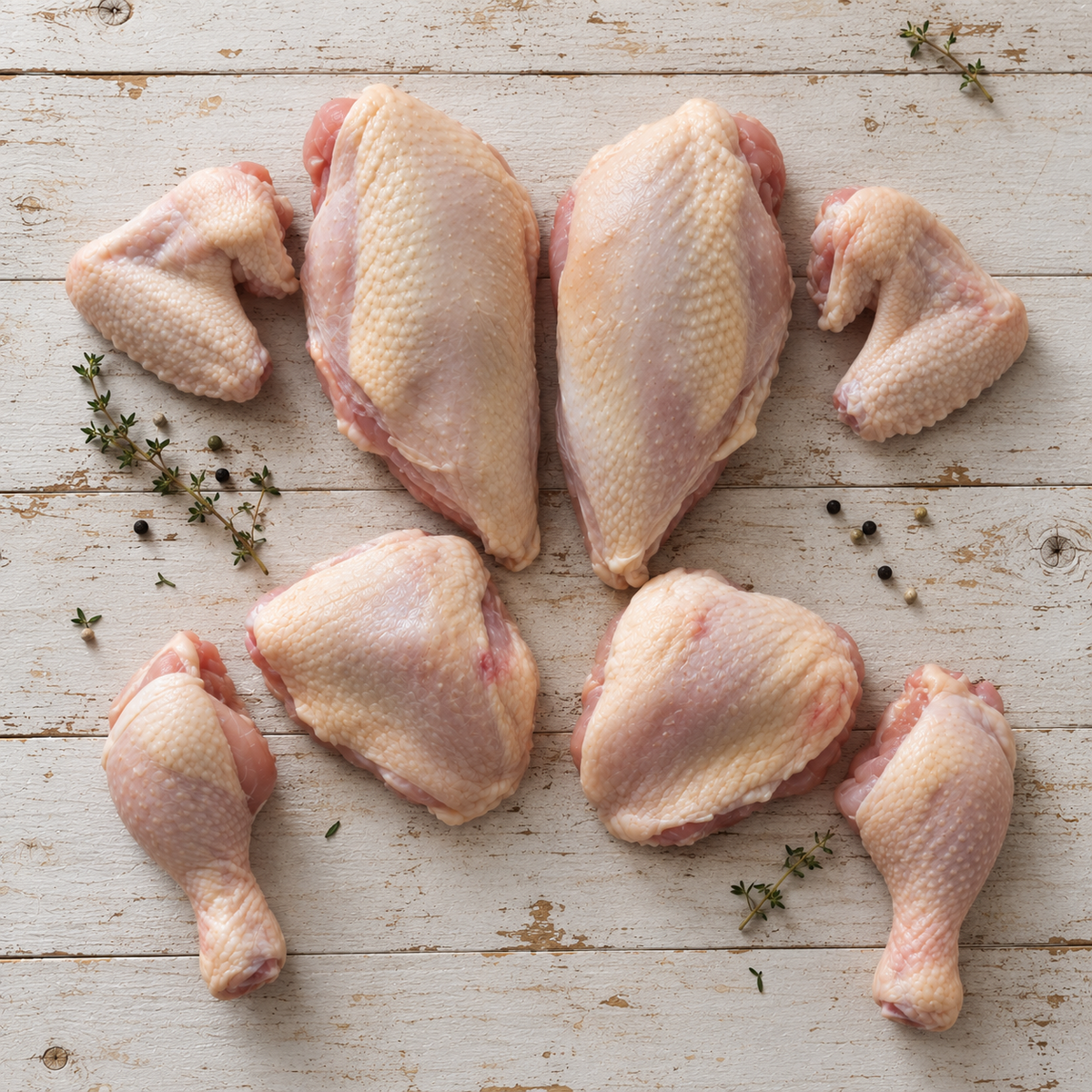 Organic Portioned Whole Chicken