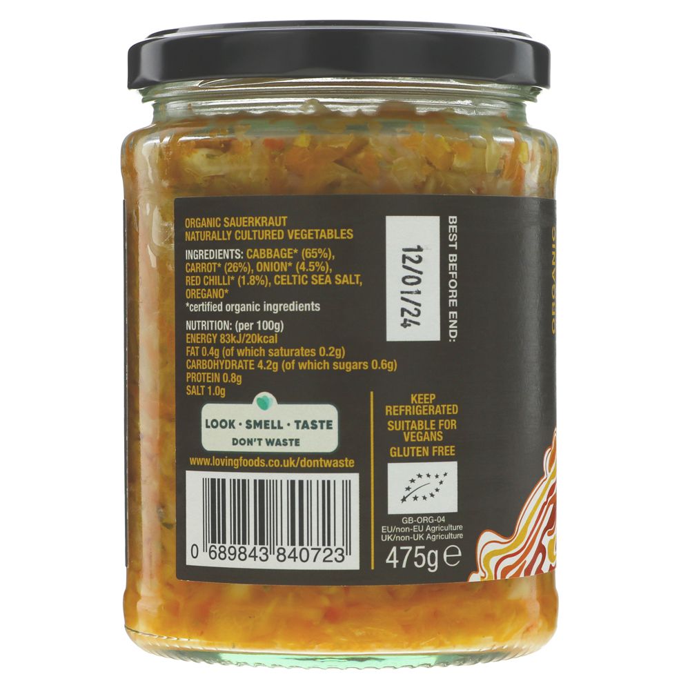 Loving Foods Spicy Cortido Kraut 475g