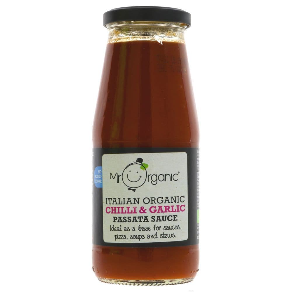 Mr Organic Chilli & Garlic Passata Sauce  400g