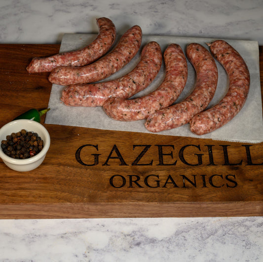 Organic Sausages - Lamb and Mint (Gluten Free)