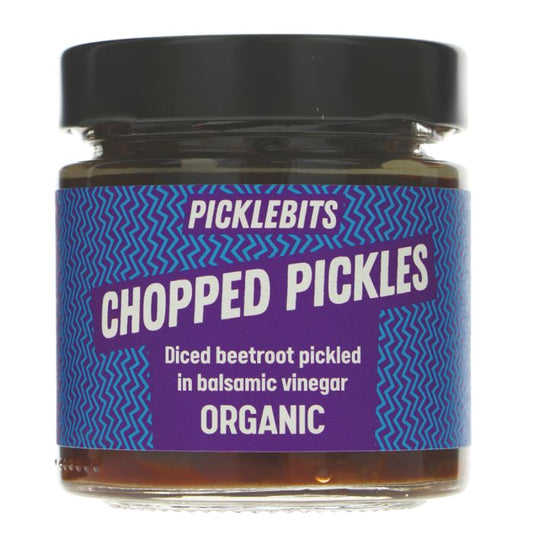 Picklebits Organic Diced Pickled Beetroot in Balsamic Vinegar 210g