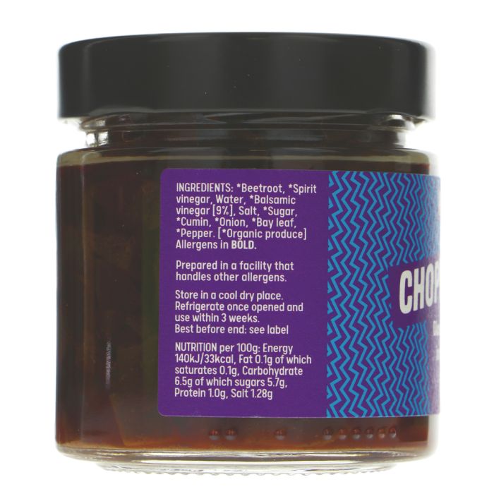 Picklebits Organic Diced Pickled Beetroot in Balsamic Vinegar 210g