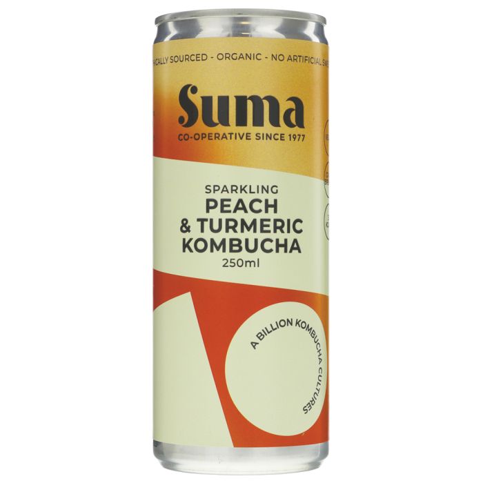 Suma Organic Kombucha Peach & Turmeric