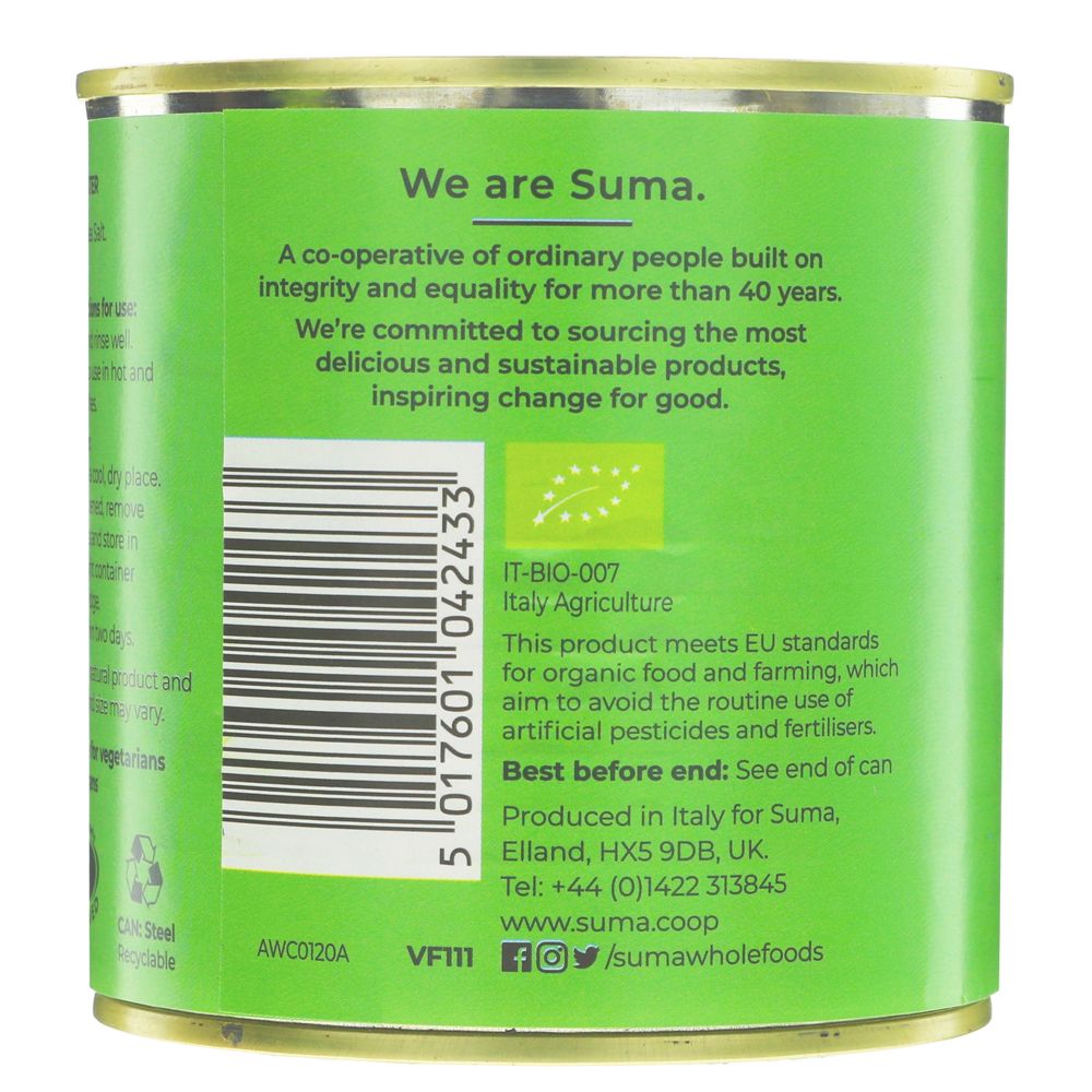 Suma Organic Tinned Peas 340g